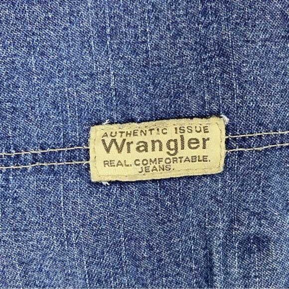 Wrangler Fleece Lined Carpenter Jeans Sz 34X30 Straight Leg Blue Work Jeans - Picture 9 of 9